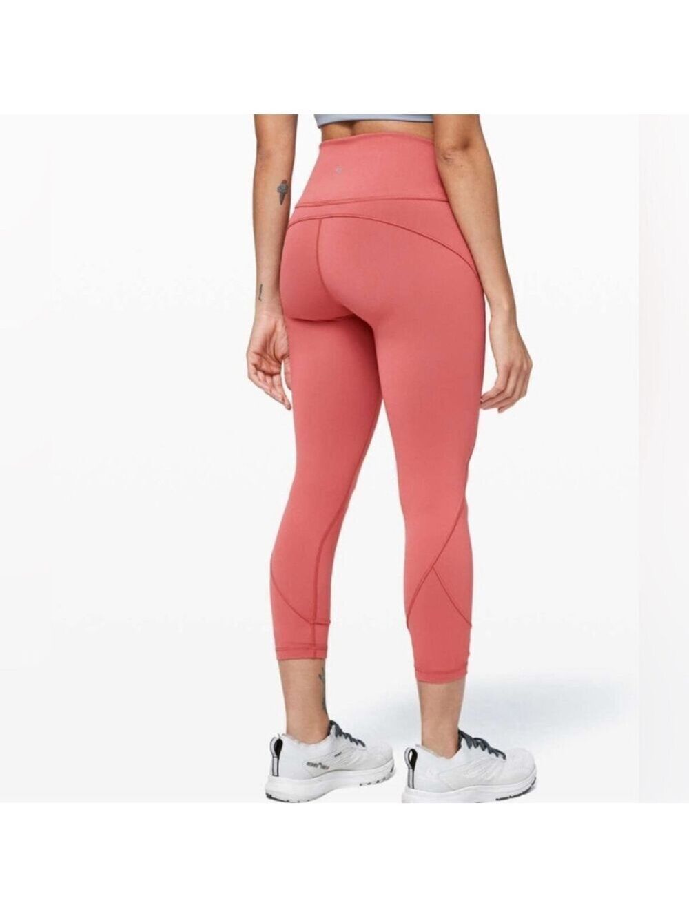 Lululemon In Movement Tight 25 Inch Everlux Rustic Coral Size 2